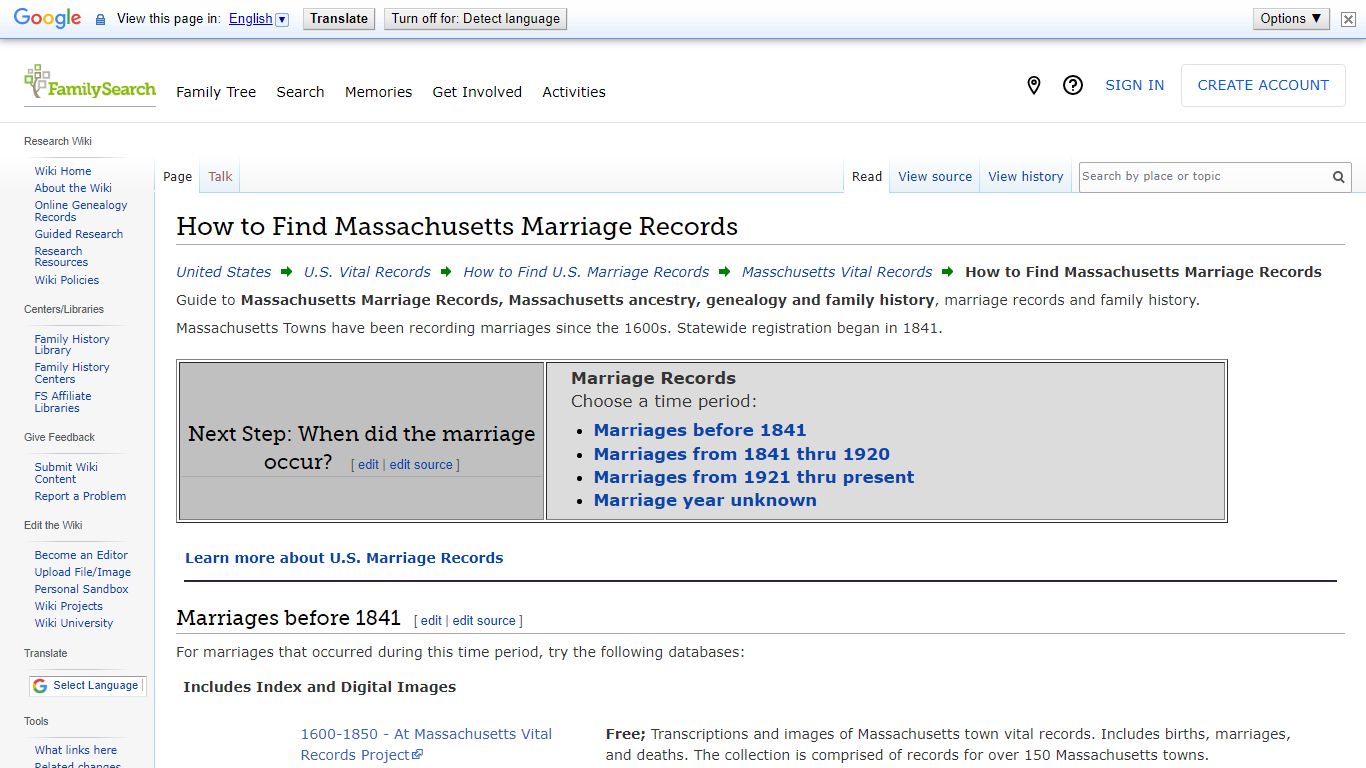 How to Find Massachusetts Marriage Records • FamilySearch
